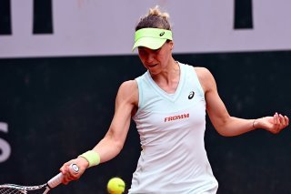Pas l'ombre d'une chance Viktorija Golubic lors de son 2e tour à Roland-Garros KEYSTONE/EPA/CAROLINE BLUMBERG